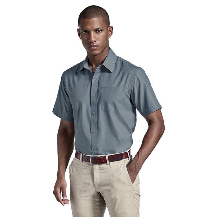 Easy Care Lounge Shirt Short Sleeve Mens