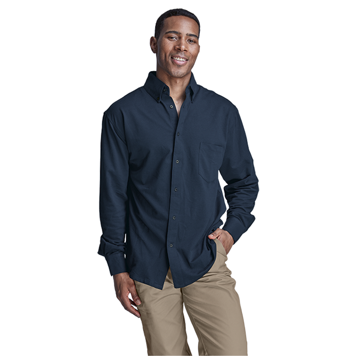 Knitted Pique Lounge Long Sleeve Mens
