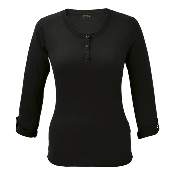 145g Henley Long Sleeve T-Shirt Ladies thumbnail