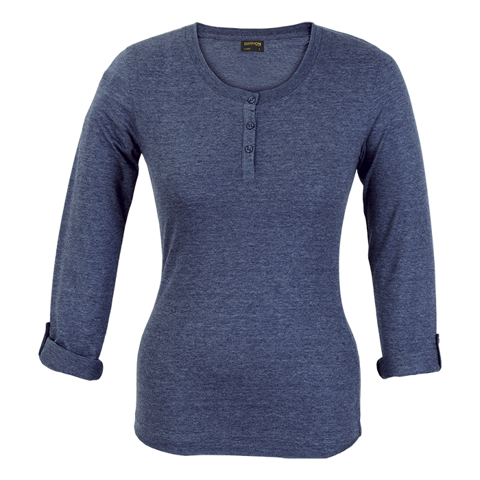 145g Henley Long Sleeve T-Shirt Ladies alternate view