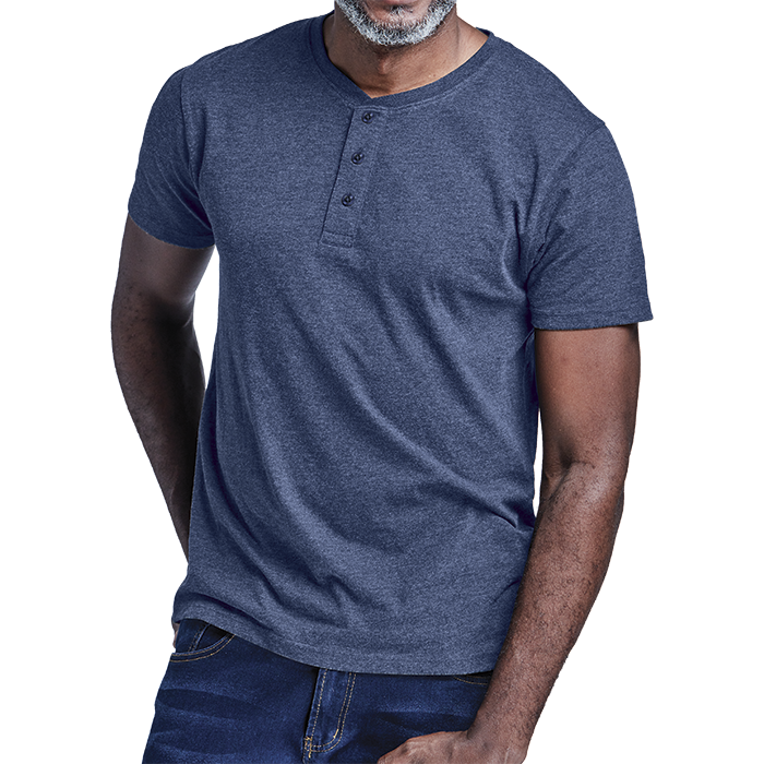 Henley Short Sleeve T-Shirt Mens